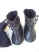 Alte Puppenkleidung Schuhe Vintage Black Boots Shoes Black Socks 55 Cm Doll 6 Cm Original, gefertigt vor 1970 Bild 2