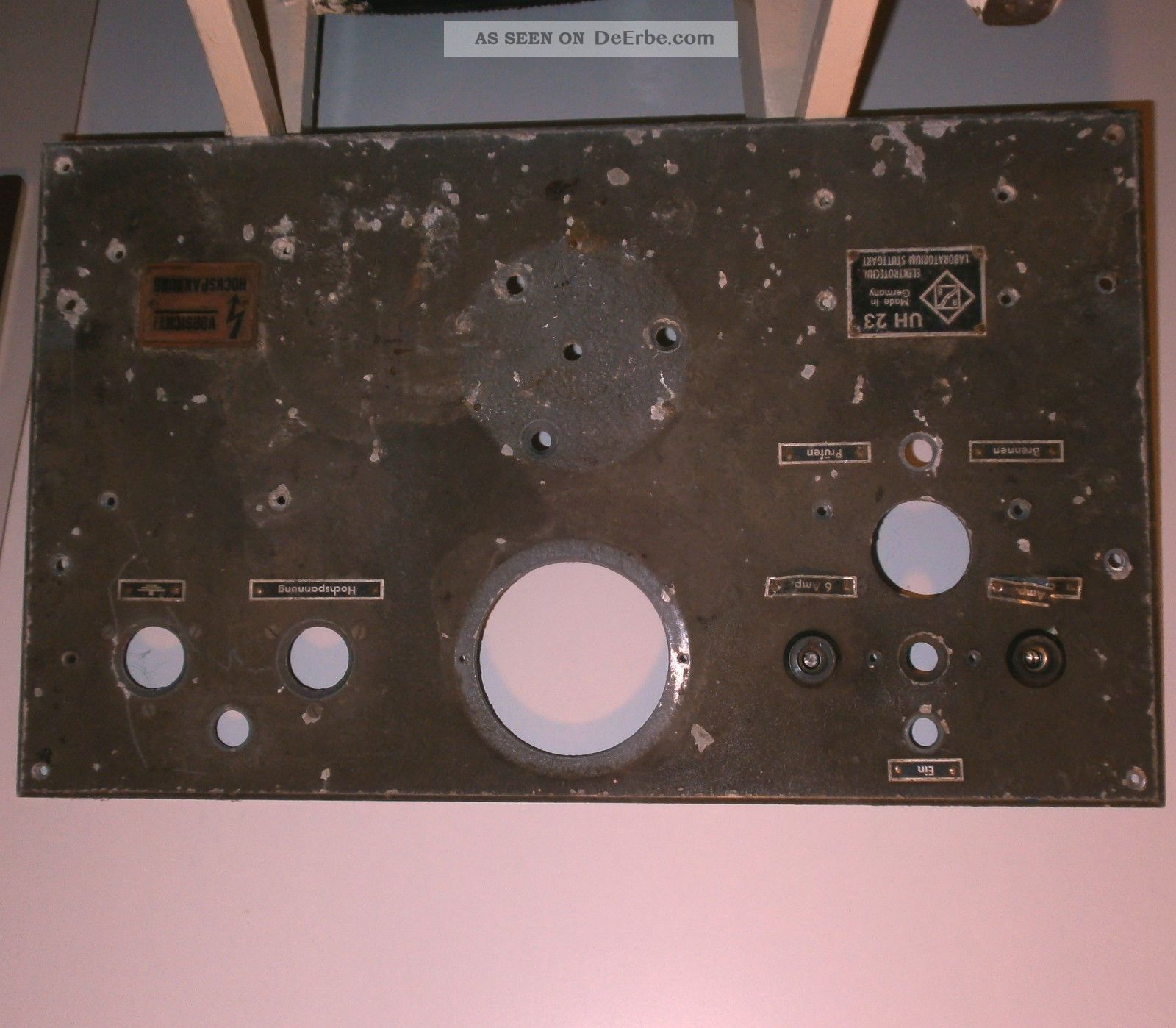 Schaltkasten - Abdeckung Uh 23 Elektrotechnisches Laboratorium Stuttgart Kunst Wk Wissenschaftliche Instrumente Bild