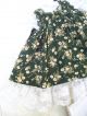Alte Puppenkleidung Green Flowery Dress Outfit Vintage Doll Clothes 40 Cm Girl Original, gefertigt vor 1970 Bild 7