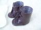 Alte Puppenkleidung Schuhe Vintage Brown Boots Shoes Socks 40 Cm Doll 4 1/2 Cm Original, gefertigt vor 1970 Bild 1