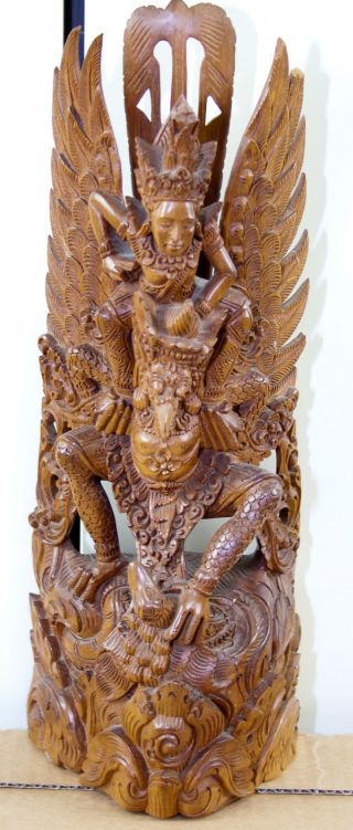 Balinesische Figur,  2.  Hälfte 20.  Jahrhundert,  Holz Bild