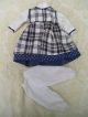 Alte Puppenkleidung Blackwhiteviolet Dress Outfit Vintage Doll Clothes 30cm Girl Original, gefertigt vor 1970 Bild 7