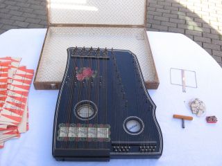 Alte Konzert Violin Harfe Max Lausmann Klingenthal In Sa.  Harfenzither Zither Bild