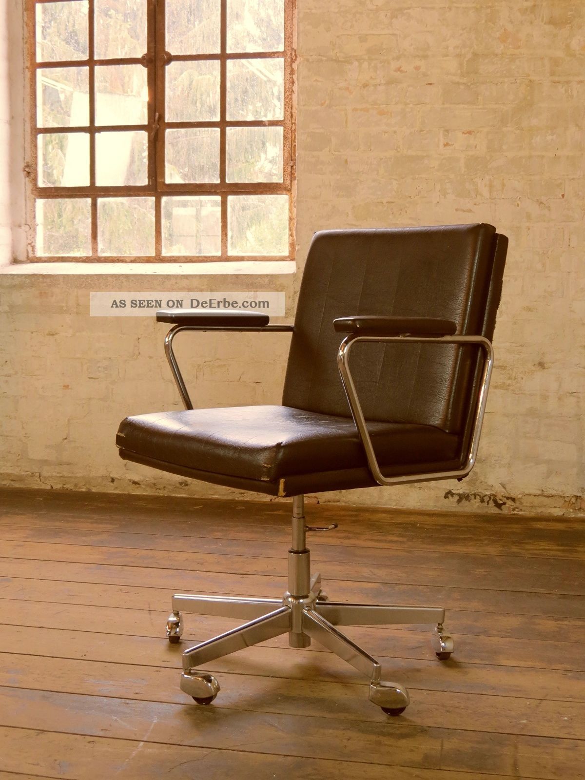 70er Jahre Bürostuhl,  Schreibtischstuhl,  Stuhl,  Drehstuhl Vintage 70s Desk Chair 1970-1979 Bild