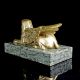 Versilberte Empire Sphinx Bronze Frankreich Um 1860 Steinsockel Klassizismus Vor 1900 Bild 6