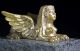 Versilberte Empire Sphinx Bronze Frankreich Um 1860 Steinsockel Klassizismus Vor 1900 Bild 7