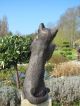 Grosse SchÖne Stehende Katze Aus Bronze (2,  8kg) Tier Figur Heim Garten Deko Bronze Bild 3