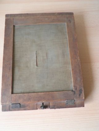 Große Foto - Platte Aus Holz Für Antike Plattenkamera ??,  Orig.  Um 1910 Entwicklung Bild