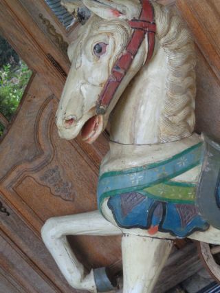 Karussellpferd Holzpferd Riesig Carousel Horse Cheval Bild