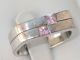 Art - Deco Silber Ring 2 X Rosa Turmalin Design Schmuck nach Epochen Bild 1