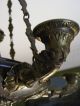 Empire Biedermeier Deckenlampe Lüster,  Bronze Tlw.  Patiniert,  Napoleon Antike Originale vor 1945 Bild 3