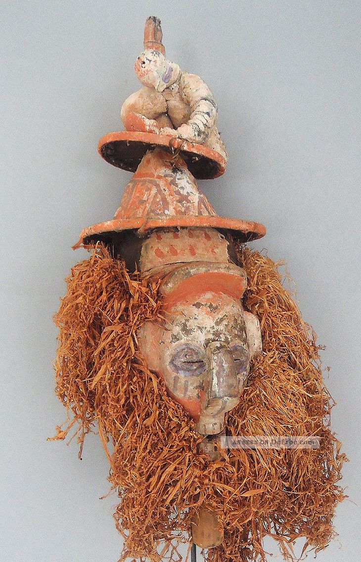 Maske Yaka,  D.  R.  Kongo - Yaka Masque,  D.  R.  Congo Afrika Bild
