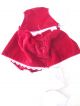 Alte Puppenkleidung Red Velvet Skirt Vest Outfit Vintage Doll Clothes 40 Cm Girl Original, gefertigt vor 1970 Bild 6