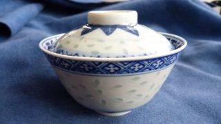 Antikes Koppchen Deckel - Teeschale - China Porzellan - Qing Cup - Ca.  Um 1900 Bild