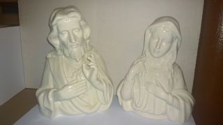 Jesus Und Maria Massiv Im Wunderschönen Porzellan Bild