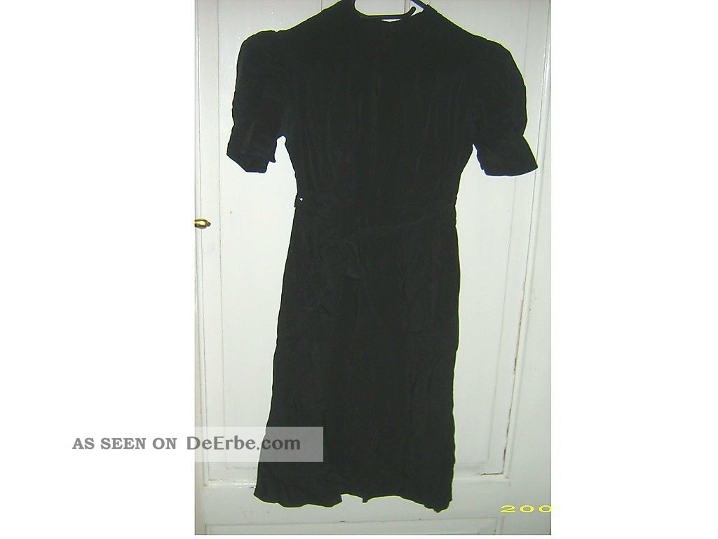 Altes Schwarzes Kleid - Seide - Um 1920 Kleidung Bild