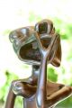 Ebenholz Skulptur - Makonde,  Tanzania,  Kunst - Statue,  Massiv Handarbeit,  Shetani Entstehungszeit nach 1945 Bild 7