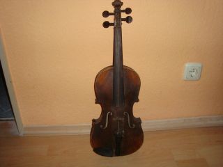 Dachbodenfund Alte Geige Um 1890 - Franz Michl - Graslitz - Restaurationsobjekt°°°°° Bild