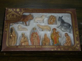 Alte Krippenfiguren Von Friedel,  Germany Gemarkt,  Im Alten Karton,  Auch Für Kinder Bild