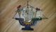 Karavelle Nina – Christoph Kolumbus - Segelschiff – Standmodell – Holz Maritime Dekoration Bild 2