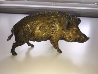 Bronzefigur Wildschwein Bild