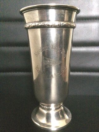 Silber 800 Pokal Kaiserlicher Yacht - Club Wannsee 1913 Von H.  Meyen Und Co Berlin Bild