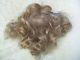 Alte Puppenteile Silberblonde Haar Perücke Vintage Doll Hair Wig 40 Cm Girl Puppen & Zubehör Bild 2
