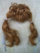 Alte Puppenteile Rotblonde Haar Perücke Vintage Doll Hair Wig 40 Cm Girl Puppen & Zubehör Bild 2