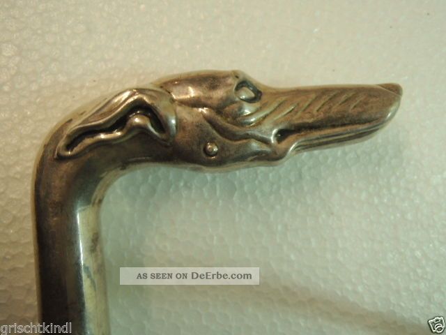 Alter Schöner Spazierstock Mit Silbergriff 