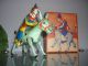 Blomer & Schüler - Esel Mit Clown Im Ok - Made In Germany Original, gefertigt 1945-1970 Bild 3