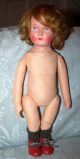 Süsse Alte Mädchenpuppe - Puppe Aus Papiermaschee - 40cm Puppen & Zubehör Bild 2