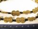 Schöner Strang Messingperlen Gelbguß Ghana Brass Beads Ashanti Akan S Afrozip Entstehungszeit nach 1945 Bild 2