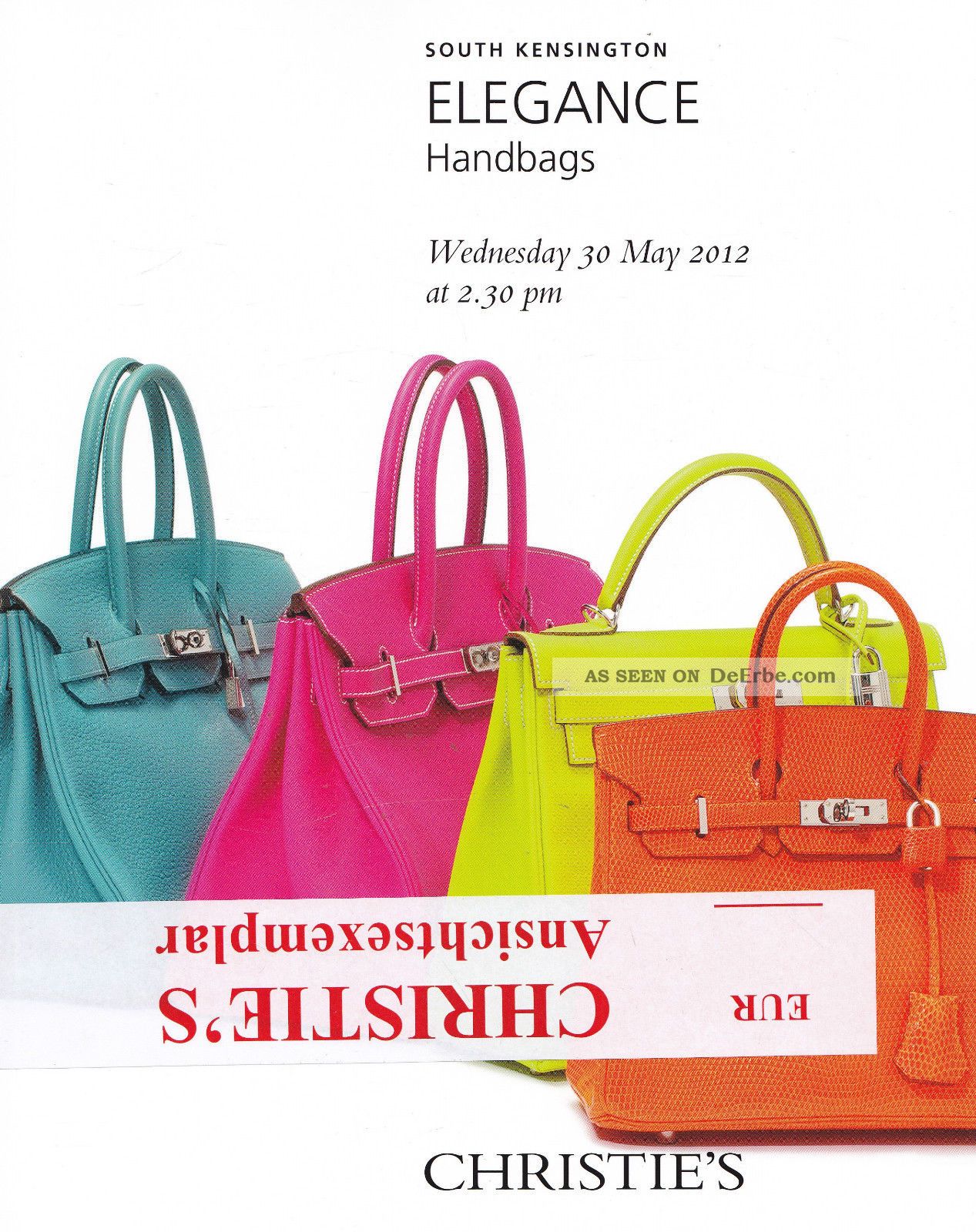 Elegance: HermÉs Handbags,  Jewels : Christie ' S London 12,  Results Antiquarische Bücher Bild