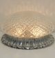 Plafoniere Decken Lampe Flush Mount Dome Light Ceiling Lamp Silberfarben Glass Gefertigt nach 1945 Bild 1