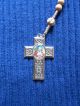 Rosenkranz Mit Metallkreuz Papstrosenkranz Papst - Benedikt Papst - Medaillon Rosenkränze Bild 1