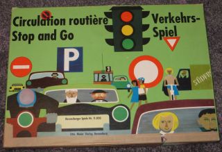 Altes Brettspiel - Verkehrsspiel Stop & Go - Otto Maier Verlag Ravensburger Bild