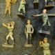 Massesoldaten,  Lineol,  Elastolinfiguren 19 Figuren Gefertigt vor 1945 Bild 2
