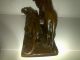 Bronzefigur Figur Bronze Löwe Und Löwin Raubkatzen Signiert Bronze Bild 4