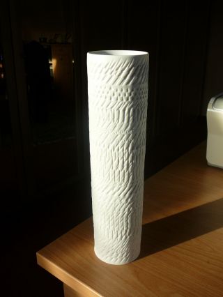 Hohe Zylinder - Vase - Rosenthal - Studio Linie - Bisquitporzellan Bild