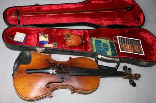 Wunderschöne Alte Geige Violine,  Vermutl.  Anfang Letztes Jahrhundert Ansehen Bild