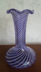 Schöne Mezza Filigrana Vase Aus Murano Glas & Kristall Bild 1