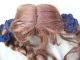 Alte Puppenteile Kupferrote Haar Perücke Zoepfe Vintage Doll Hair Wig 45 Cm Girl Puppen & Zubehör Bild 5