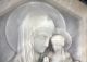 Art Deko Jugendstil Bildhauerarbeit Relief Alabaster Maria Mit Jesuskind 1910 Skulpturen & Kruzifixe Bild 6
