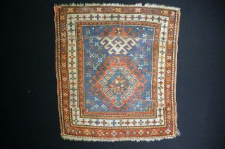 Antiker Kasak Kaukasien Ca: 86x80cm Rug Tappeto Kazak Bild