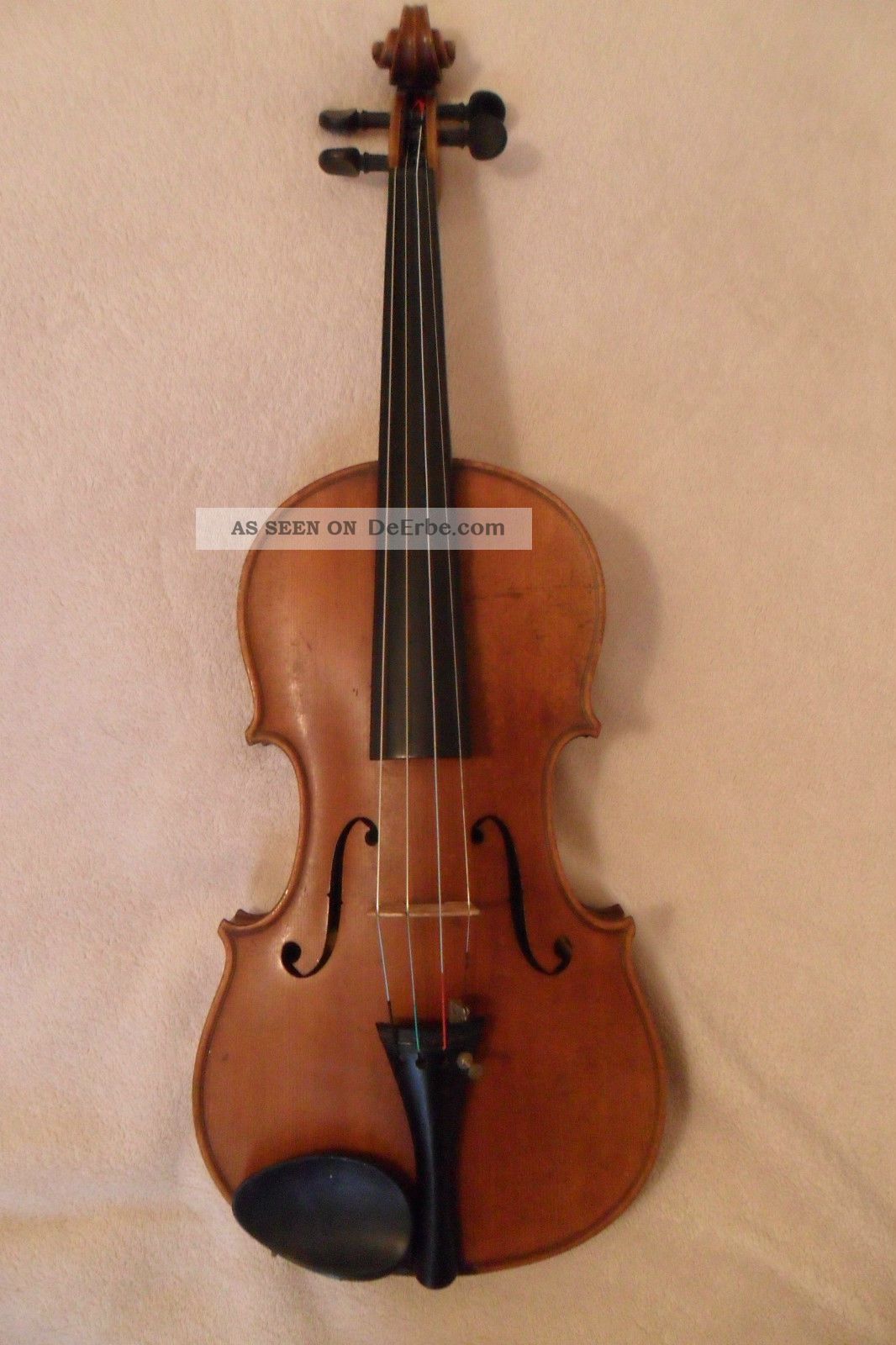 Nur 3 Tage Seltene Französische 4/4 Geige Mit Brandstempel Old Violin Violino Saiteninstrumente Bild