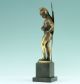 Römischer Krieger Mit Schild & Lanze Bronze Skulptur Um 1900 Natursteinsockel Bronze Bild 3