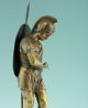 Römischer Krieger Mit Schild & Lanze Bronze Skulptur Um 1900 Natursteinsockel Bronze Bild 7