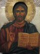 Pantokrator Orthodox Icon Icona Ikon иконка Russische Ikone Hendgemalt Temper Ikonen Bild 1