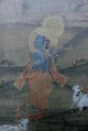 Altindische Malerei: Krishna Lockt Die Gopis In Der Nacht An _ (flöte,  Vishnu) Asiatika: Indien & Himalaya Bild 3