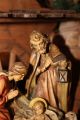 Holzfigur Heiligenfigur Heilge Familie Weihnachtskrippe Krippe Schnitzerei Skulpturen & Kruzifixe Bild 3